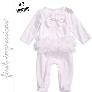 NWOT Light Pink Tutu Footie Pajamas